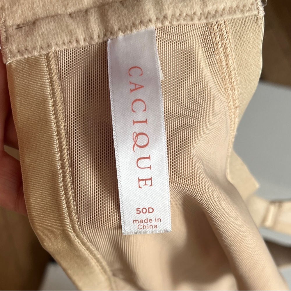 Cacique Smooth Satin Tan Bra - Picture 2 of 5